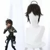 Ktip Up Identity V Wig Cosplay Costume Brown Short Ponytail Synthetic Hair Wigs For Halloween Party Carnival Role Play