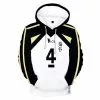 NoEnName_Null Japan Anime Haikyuu Cosplay Costume Fukurodani Academy Volleyball Club Akaashi Keiji Bokuto Koutarou Unisex 3d Hoodie Sweatshirt
