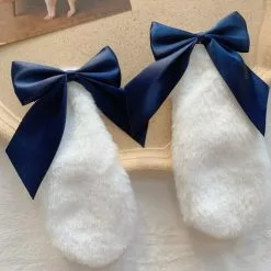 Cosplay&ware Kawaii Women Girls Hair Clip Cute Rabbit Bunny Plush Lop Ears Hairpin Candy Color Ribbon Bowknot Lolita Cosplay Accessories -Zentai shop online Kawaii Women Girls Hair Clip Cute Rabbit Bunny Plush Lop Ears Hairpin Candy Color Ribbon Bowknot 4.jpg 640x640q80 4.jpg 4