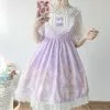 Cosplay&ware Kawaii Clothing Japanese Fashion Lolita Jsk Dress Women Summer Cute Bow Cat Strap Gothic Tea Party Sweet