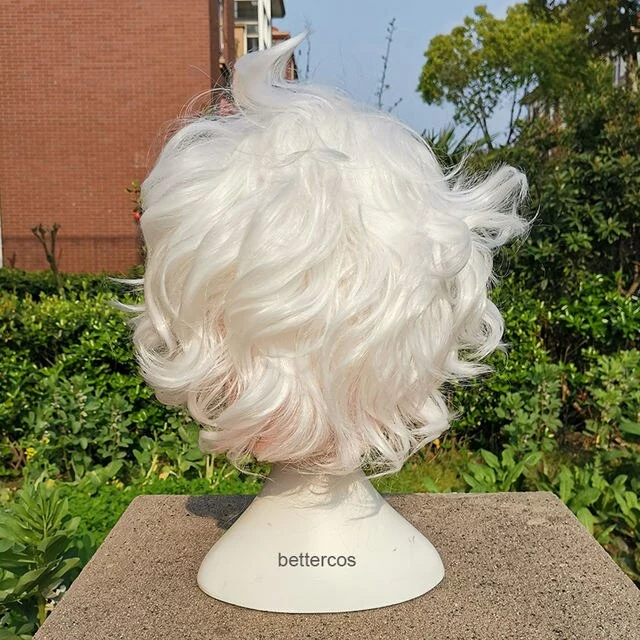 Cosplay&ware Komaeda Nagito Wig Danganronpa Cosplay Anime Hair Synthetic Heat Resistant Wigs & Cap 5 Cosplay&ware Komaeda Nagito Wig Danganronpa Cosplay Anime Hair Synthetic Heat Resistant Wigs & Cap - Image 5