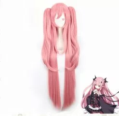 Cosplay&ware Krul Tepes 100cm Long Straight Wig Owari No Seraph Of The End Synthetic Hair Anime Cosplay Ponytail Wigs -Zentai shop online Krul Tepes 100CM Long Straight Wig Owari no Seraph Of The End Synthetic Hair Anime Cosplay 1.jpg 640x640q80 1.jpg 1