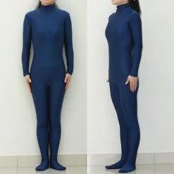 Cosplay&ware Lbs012 Sexy Lycra Spandex Dark Blue Unisex Party Leotard Catsuit Halloween Cosplay Costume Fetish Zentai Suits Wear