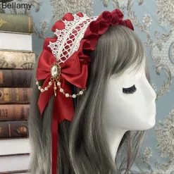 Cosplay&ware Lovely Sweet Hair Hoop Anime Maid Cosplay Headband Lolita Lace Flower Headwear Accessory Hand Made -Zentai shop online Lovely Sweet Hair Hoop Anime Maid Cosplay Headband Lolita Lace Flower Headwear Hair Accessory Hand made 5.jpg 640x640q80 5.jpg 5