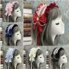 Cosplay&ware Lovely Sweet Hair Hoop Anime Maid Cosplay Headband Lolita Lace Flower Headwear Accessory Hand Made