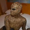 Cosplay&ware Luxury Custom Full Body Leopard Lycra Pattern Zentai Crossdresser Fetish Wear