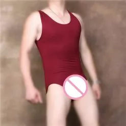 Cosplay&ware Ms017 Lycra Cotton White Black Red Man Catsuit Elastic Sexy Unisex Tights Bodysuit