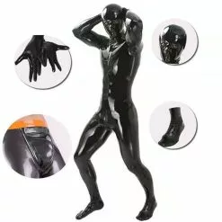 Ecoosexy Man Full Tights Cosplay Shiny Body Cover Bodysuit Wetlook Pvc Glitter Zipper Open Crotch Footman All-inclusive Straitjacket -Zentai shop online Man Full Tights Cosplay Shiny Full Body Cover Bodysuit Wetlook PVC Glitter Zipper Open Crotch Footman 4.jpg 640x640q80 4.jpg 4