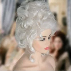 Cosplay&ware Marie Wig Princess Wigs Medium Curly Heat Resistant Synthetic Hair Cosplay & Cap -Zentai shop online Marie Antoinette Wig Princess Wigs Medium Curly Heat Resistant Synthetic Hair Cosplay Wig Wig Cap 2.jpg 640x640q80 2.jpg 2