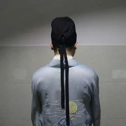 Cosplay&ware Men Traditional Chinese Style Hanfu Retro Hat Cap Samurai Cosplay Oriental Headwear Headpiece Black Hats Stage Props