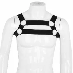 YiZYiF Mens Nylon Harness Belt Elastic Shoulder Body Chest Muscles Straps With O-rings Fancy Club Party Costume Strap Accessory -Zentai shop online Mens Nylon Harness Belt Elastic Shoulder Body Chest Muscles Harness Straps With O rings Fancy Club 2.jpg 640x640q80 2.jpg 2