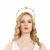 Cosplay&ware Moon Stars Halo Crown Goddess Headband Bridal Headpiece Tiara Boho Wedding Birthday Gifts