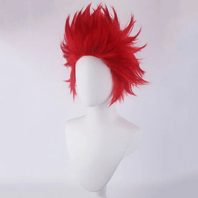 Ktip Up My Boku No Hero Academia Kirishima Eijiro Short Red Heat Resistant Cosplay Costume Wig & Cap 3 Ktip Up My Boku No Hero Academia Kirishima Eijiro Short Red Heat Resistant Cosplay Costume Wig & Cap - Image 3