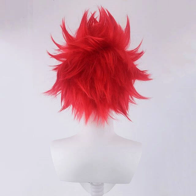 Ktip Up My Boku No Hero Academia Kirishima Eijiro Short Red Heat Resistant Cosplay Costume Wig & Cap 4 Ktip Up My Boku No Hero Academia Kirishima Eijiro Short Red Heat Resistant Cosplay Costume Wig & Cap - Image 4