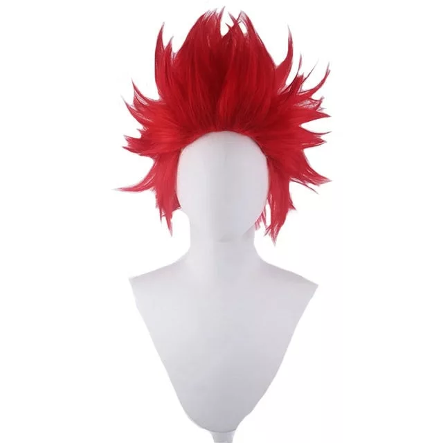 Ktip Up My Boku No Hero Academia Kirishima Eijiro Short Red Heat Resistant Cosplay Costume Wig & Cap 1 Ktip Up My Boku No Hero Academia Kirishima Eijiro Short Red Heat Resistant Cosplay Costume Wig & Cap