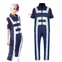 NWZSM My Hero Academia Boku No Cosplay Costume Men Women School Uniform Gym Training Suit Sportswear T Shirt Pants Set