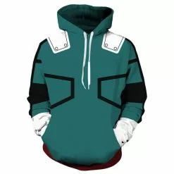 NoEnName_Null My Hero Academia Deku Izuku Midoriya Cosplay Costume Hoodies Coat Anime Boku No Sweatshirts
