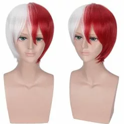 Cosplay&ware My Hero Academia Shoto Todoroki Cosplay Wig White And Red Short Boku No Hiro Akademia Shouto Costume Wigs & Cap -Zentai shop online My Hero Academia Shoto Todoroki Cosplay Wig White And Red Short Wig Boku no Hiro Akademia 2.jpg 640x640q80 2.jpg 2