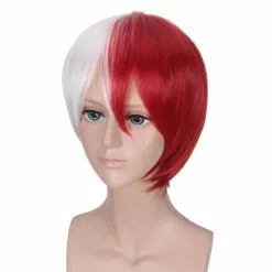 Cosplay&ware My Hero Academia Shoto Todoroki Cosplay Wig White And Red Short Boku No Hiro Akademia Shouto Costume Wigs & Cap -Zentai shop online My Hero Academia Shoto Todoroki Cosplay Wig White And Red Short Wig Boku no Hiro Akademia 5.jpg 640x640q80 5.jpg 5