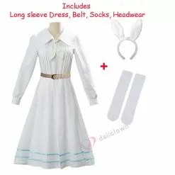 Novedan Anime Cosplay Beastars Haru Costume Lolita Dress Wig Ears Women Japanese School Uniform White Rabbit Halloween -Zentai shop online New Anime Cosplay Beastars Haru Costume Lolita Dress Wig Ears Women Japanese School Uniform White Rabbit 2.jpg 640x640q80 2.jpg 2