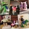 Cosplay&ware Inflatable Dinosaur Costume Alien Sumo Party Costumes Unicorn Suit Dress Cosplay Disfraz Halloween For Adult Kids