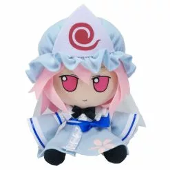 COSJK Japan Anime Touhou Project Saigyouji Yuyuko Cosplay Cute Doll Plush Stuffed Throw Pillow Sitting Toy Boy Girl Xmas Gifts