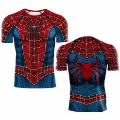 Cosplay&ware Spider Man Far From Home 3d Printed T Shirts Men Sleeve Compression Long Tops Male Cosplay Costume