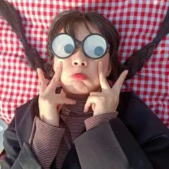 Cosplay&ware Type Creative Plastic Cute Will The Round Frame Funny Party Glasses Entertainment Game Novelty Toys -Zentai shop online New Type Creative Plastic Cute Will Turn the Eyeball Round Frame Funny Party Glasses Entertainment Game 1.jpg 640x640q80 1.jpg 1