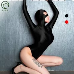 Ecoosexy Oil Glossy Masked Half Coat Zentai One-piece Tights Bodystocking Sexy Hot Erotic Zipper Open Crotch Bodysuit Cosplay Suits Body -Zentai shop online Oil Glossy Masked Half Coat Zentai One piece Tights Bodystocking Sexy Hot Erotic Zipper Open Crotch 2.jpg 640x640q80 2.jpg 2