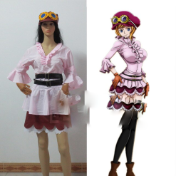 Cosplay&ware One Piece Cosplay Costume Revolutionary Army Koala Dress With Hat Glass And Belt