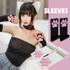 Cosplay&ware Over Knee Kawaii 3d Cat Pad Kitten Paw Socks Girl Lolita Cosplay Velvet Leggings Overknee Thigh High Long Stockings 60cm -Zentai shop online Over Knee Kawaii 3D Cat Pad Kitten Paw Socks Girl Lolita Cosplay Velvet Leggings Overknee Thigh 1.jpg 640x640q80 1.jpg 1
