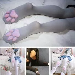 Cosplay&ware Over Knee Kawaii 3d Cat Pad Kitten Paw Socks Girl Lolita Cosplay Velvet Leggings Overknee Thigh High Long Stockings 60cm -Zentai shop online Over Knee Kawaii 3D Cat Pad Kitten Paw Socks Girl Lolita Cosplay Velvet Leggings Overknee Thigh 5.jpg 640x640q80 5.jpg 5