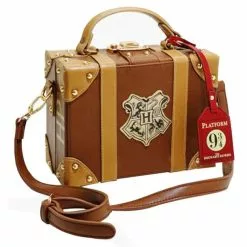 Cosplay&ware Pu School Badge Small Suitcase Shoulder Bag Halloween Christmas Cosplay Gifts