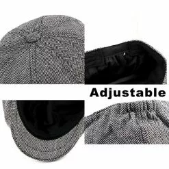 Cosplay&ware Hat Cosplay Adjustable Flat Cap Men Vintage Caps Costume Props -Zentai shop online Peaky Blinders Tommy Shelby Hat Cosplay Adjustable Herringbone Octagon Flat Cap Men Vintage Caps Costume Props 4.jpg 640x640q80 4.jpg 4