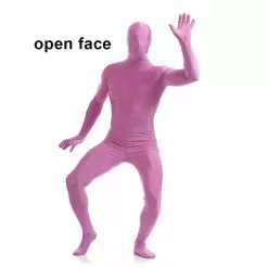 Cosplay&ware Pink Joji Zentai Suit Open Face Catsuit Halloween Costumes Adult Bodysuit Customized Stage Unitard Dance Wear