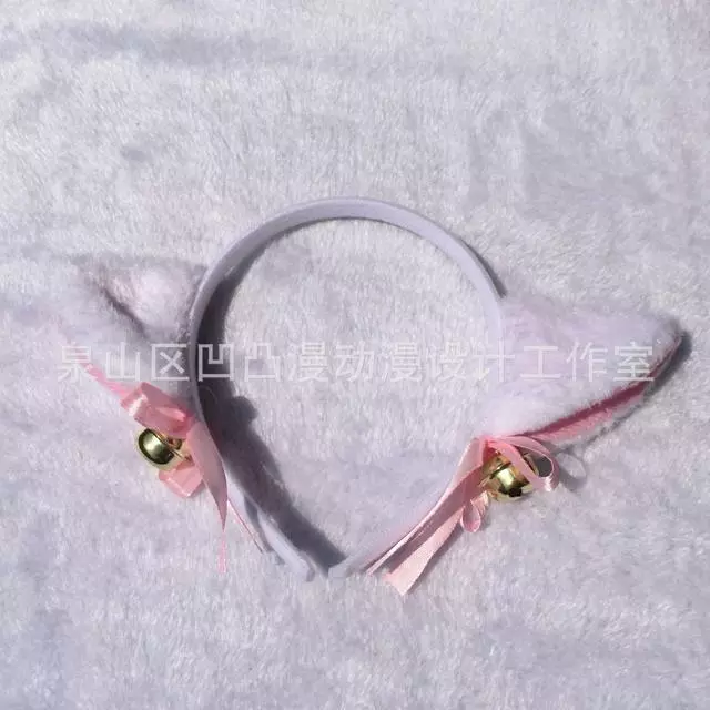Cosplay&ware Pink Masquerade Christmas Cat Ears Cosplay Ear Anime Party Costume Bow Tie Bell Headwear Kawaii Beautiful Headband 5 Cosplay&ware Pink Masquerade Christmas Cat Ears Cosplay Ear Anime Party Costume Bow Tie Bell Headwear Kawaii Beautiful Headband - Image 5