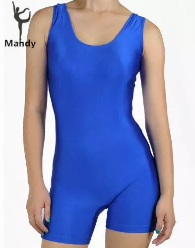 Cosplay&ware Plus Size Xxxl Lycra Jersey Scoop Neck Sleeveless Women’s Blue Gym Tank Biketard Unitard Short Dance Workout Unitards 1 Cosplay&ware Plus Size Xxxl Lycra Jersey Scoop Neck Sleeveless Women’s Blue Gym Tank Biketard Unitard Short Dance Workout Unitards