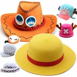 Cosplay&ware Portgas D Ace Monkey Luffy Tony Chopper Trafalgar Law Hat Cosplay Adult Unisex Cap Cartoon Costume Props Accessories