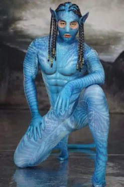 LOBUDEK Printing Blue Jumpsuit Male Female Cosplay Costumes Halloween Party Role Performance Stage Costume Bar Show Dance Tights -Zentai shop online Printing blue Jumpsuit Male Female Cosplay Costumes Halloween Party Role Performance Stage Costume Bar Party Show 3.jpg 640x640q80 3.jpg 3