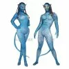 LOBUDEK Printing Blue Jumpsuit Male Female Cosplay Costumes Halloween Party Role Performance Stage Costume Bar Show Dance Tights