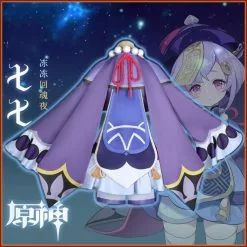 Cosfans Project Qiqi Cosplay Costume Game Genshin Impact Zombie Girl Dress Tops Pants Anime Accessories Set Halloween Clothes Christmas -Zentai shop online Project Qiqi Cosplay Costume Game Genshin Impact Zombie Girl Dress Tops Pants Anime Accessories Set Halloween.jpg 640x640q80.jpg