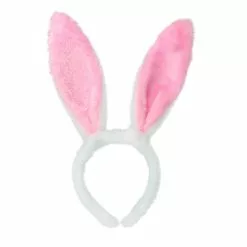 Cosplay&ware Rabbit Ears Headband Easter Adult Children Halloween Sequins Headwear Bunny Hairpin Festival Hair Accessories Hairband