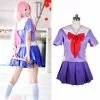 Coldker S-2xl Hot Future Diary Gasai Yuno Mirai School Uniform Cosplay Costume Suit Wig