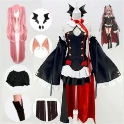 Novedan Seraph Of The End Owari No Krul Tepes Cosplay Costume Uniform Wig Anime Witch Vampire Halloween For Women