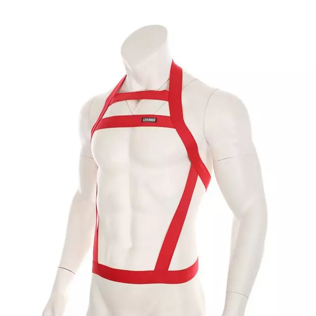CLEVER-MENMODE Sexy Body Chest Lingerie Harness Bondage Elastic Belt Halter Neck Costume Straps Men Hombre Erotic Clothing Nightclub 3 CLEVER-MENMODE Sexy Body Chest Lingerie Harness Bondage Elastic Belt Halter Neck Costume Straps Men Hombre Erotic Clothing Nightclub - Image 3