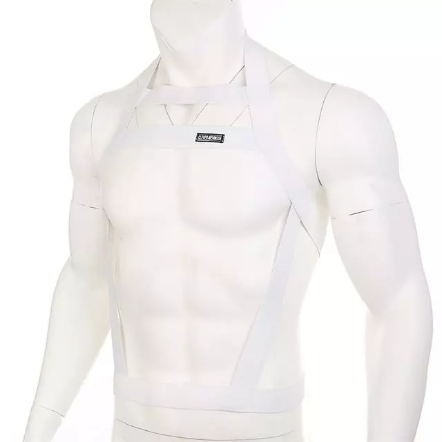 CLEVER-MENMODE Sexy Body Chest Lingerie Harness Bondage Elastic Belt Halter Neck Costume Straps Men Hombre Erotic Clothing Nightclub 6 CLEVER-MENMODE Sexy Body Chest Lingerie Harness Bondage Elastic Belt Halter Neck Costume Straps Men Hombre Erotic Clothing Nightclub - Image 6
