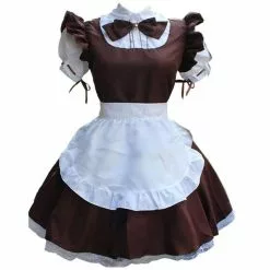 Cosplay&ware Sexy Cute Lace Black And White Maid Dress Role Play Costume Transparent Chiffon Cosplay Anime Uniform Temptation Suit -Zentai shop online Sexy Cute Lace Up Black and White Maid Dress Role Play Costume Transparent Chiffon Cosplay Anime 2.jpg 640x640q80 2.jpg 2
