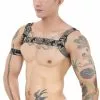 CLEVER-MENMODE Sexy Harness Body Chest Lingerie Men Elastic Strap Bondage Costume Hombre Mens Camouflage Performance Clubwear And Arm Band