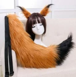 Cosplay&ware Sexy Woman Lovely Lolita Cat Fox Headband Tail Headdress Plush Ears Anime Cosplay Props -Zentai shop online Sexy Woman lovely Lolita cat Fox Headband tail Headdress Plush ears tail Anime cosplay Props 4.jpg 640x640q80 4.jpg 4