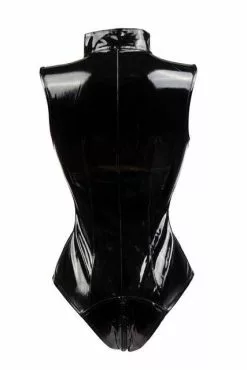 Cosplay&ware Sexy Patent Leather Ds Black Jumpsuit Zipper Lingerie Costume Role-playing Women Cosplay -Zentai shop online Sexy patent leather DS Black Jumpsuit Tightsbare midriff zipper sexy lingerie Costume role playing women women 5.jpg 640x640q80 5.jpg 5